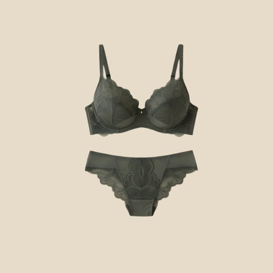 Sage Allure Lace Set - Polyamide