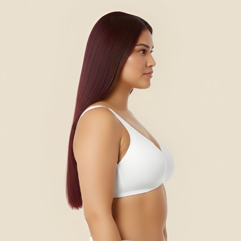 Aria Natural Comfort Bra - White