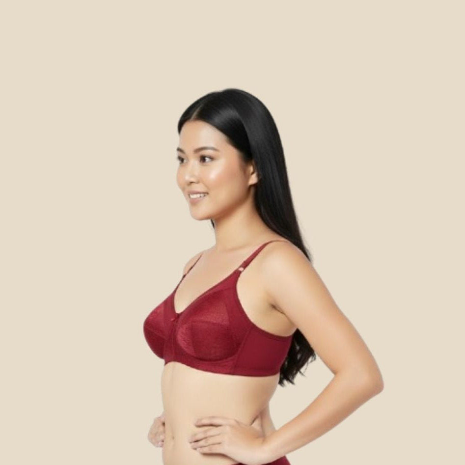Allegra Bra - Rich Wine Red