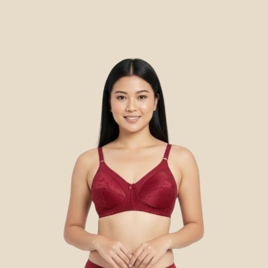 Allegra Bra - Rich Wine Red