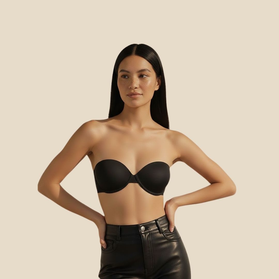 Crimson Aura (2 in 1 Strapless + Invisible Straps Separate)