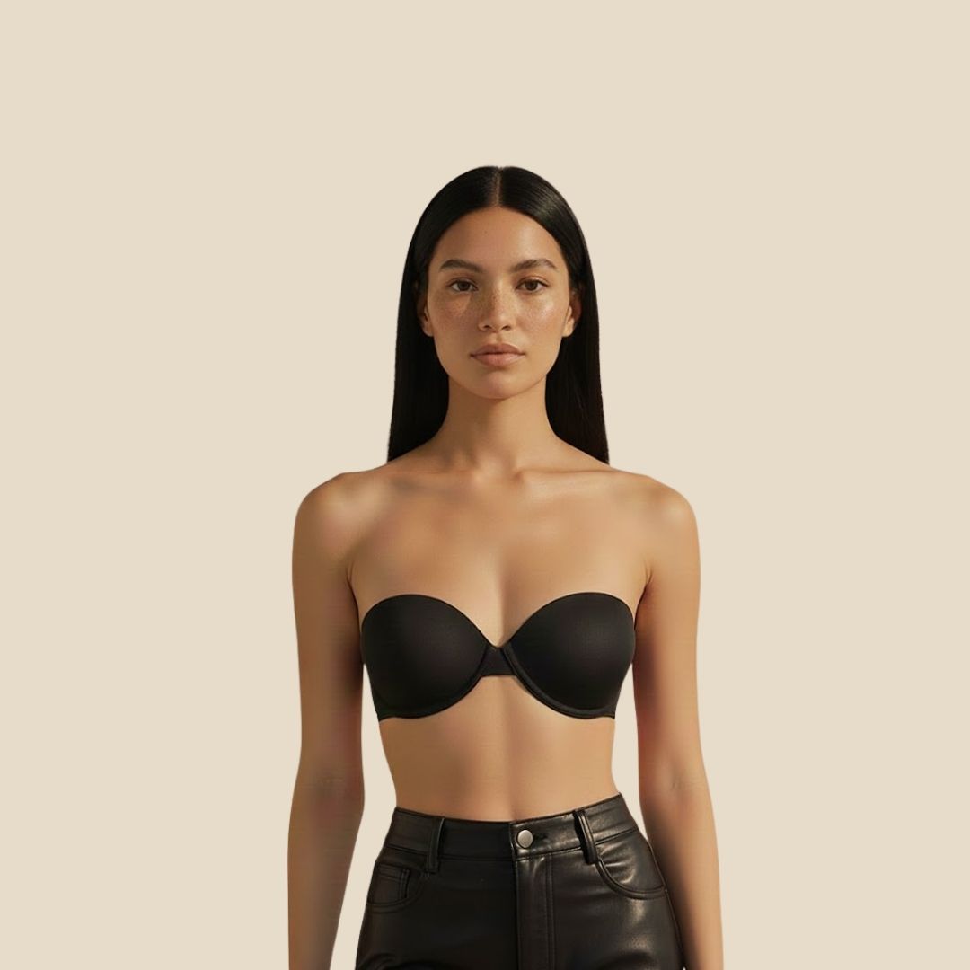 Crimson Aura (2 in 1 Strapless + Invisible Straps Separate)