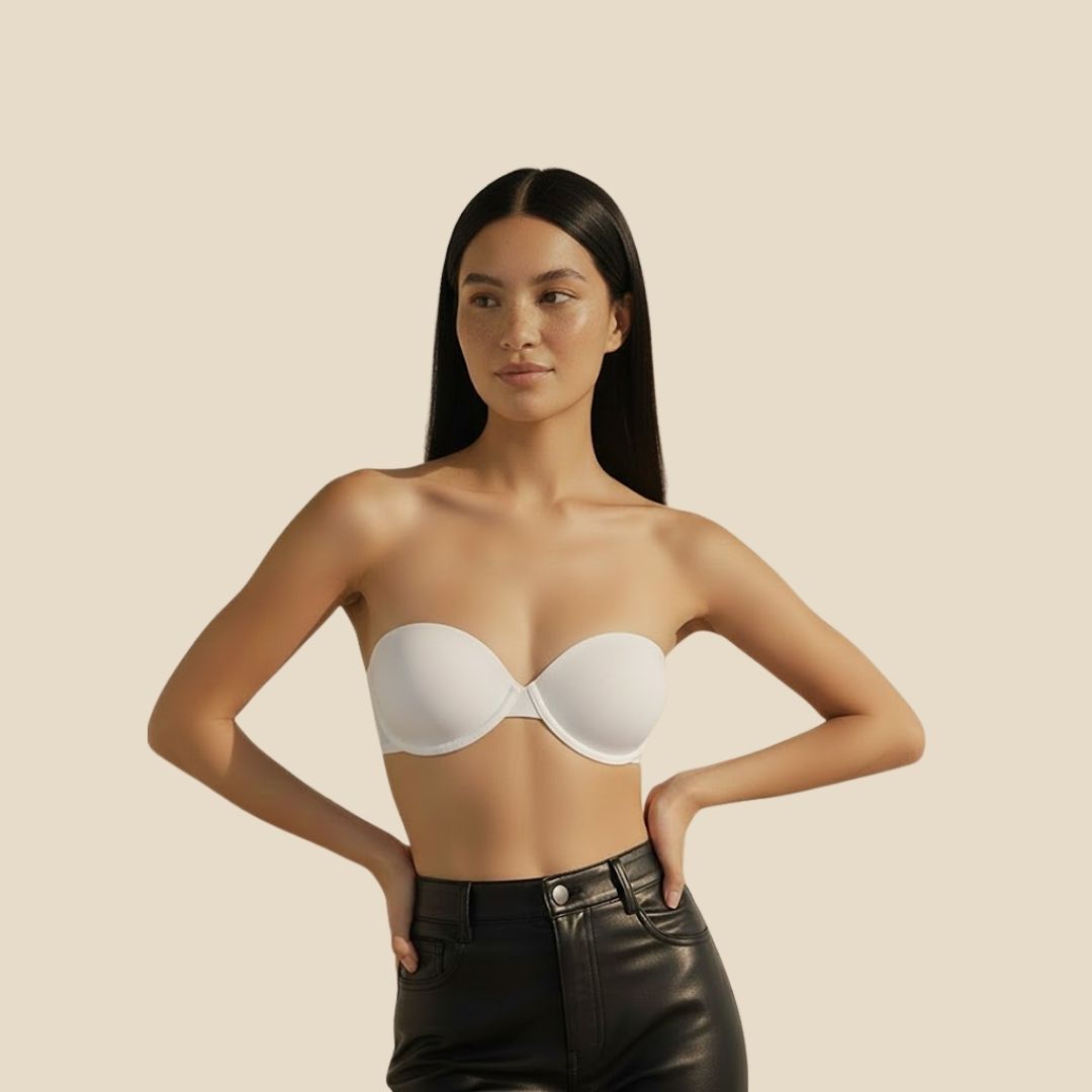 Crimson Aura (2 in 1 Strapless + Invisible Straps Separate)