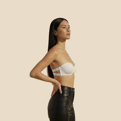 Crimson Aura (2 in 1 Strapless + Invisible Straps Separate)