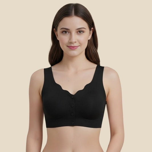 Buttoned Bliss- Black