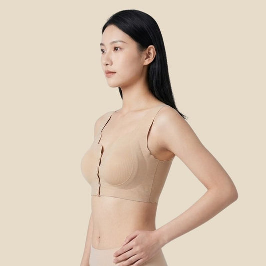 Buttoned Bliss- Light Brown