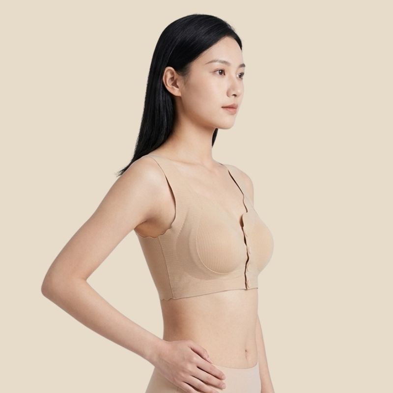 Buttoned Bliss- Light Brown