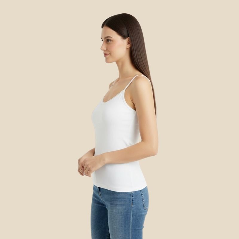 Aura Ribbed Cami - Cotton