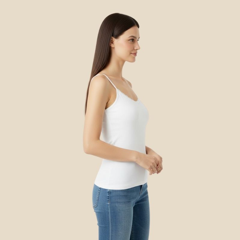 Aura Ribbed Cami - Cotton
