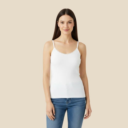 Aura Ribbed Cami - Cotton