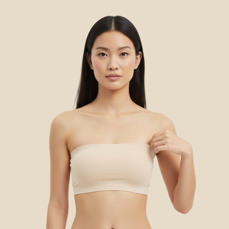 Aura Seamless Tube  (2 in 1 Strapless + Invisible Straps Separate)