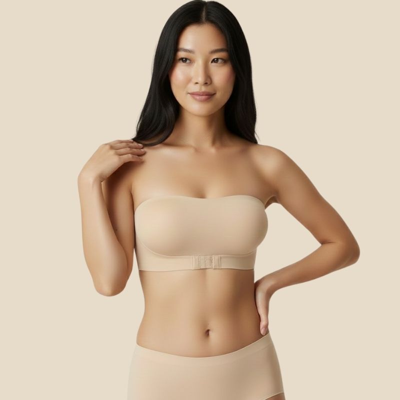 Front Buckle Push-Up  (2 in 1 Strapless + Invisible Straps Separate)