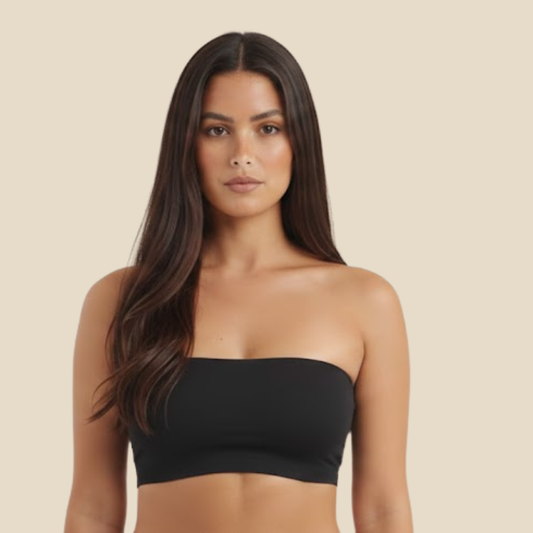 Ice Tube Top  (2 in 1 Strapless + Invisible Straps Separate)