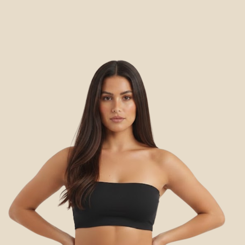 Ice Tube Top  (2 in 1 Strapless + Invisible Straps Separate)