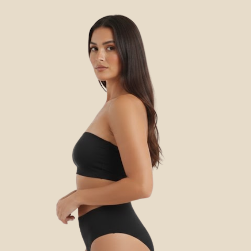 Ice Tube Top  (2 in 1 Strapless + Invisible Straps Separate)