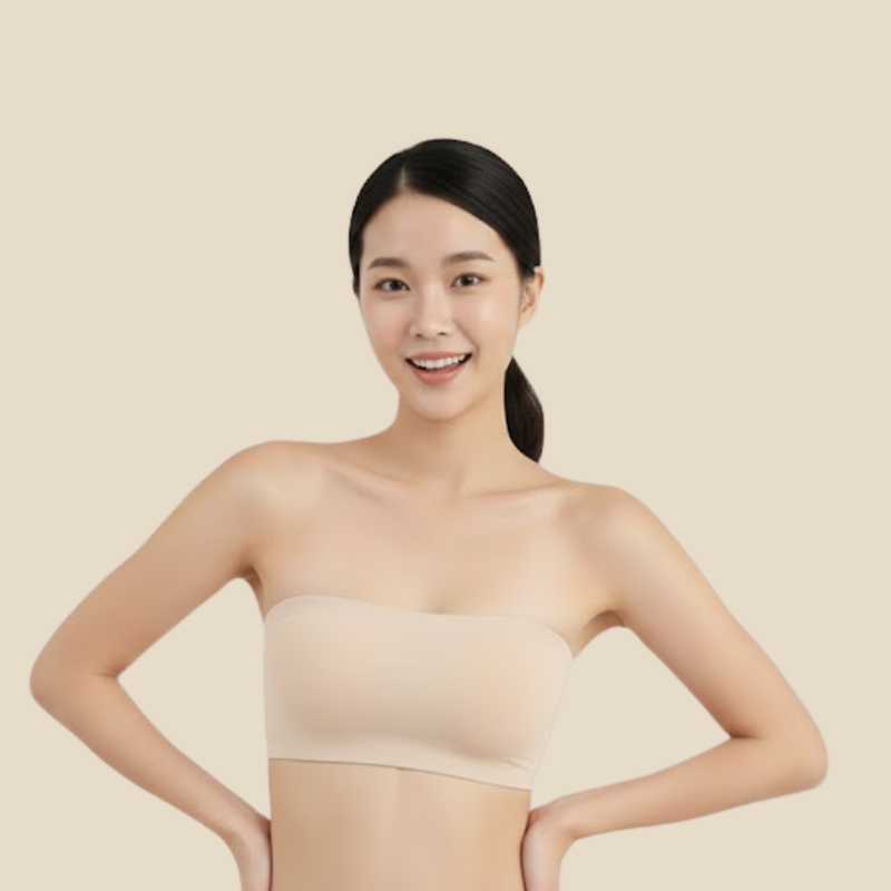 Ice Tube Top  (2 in 1 Strapless + Invisible Straps Separate)
