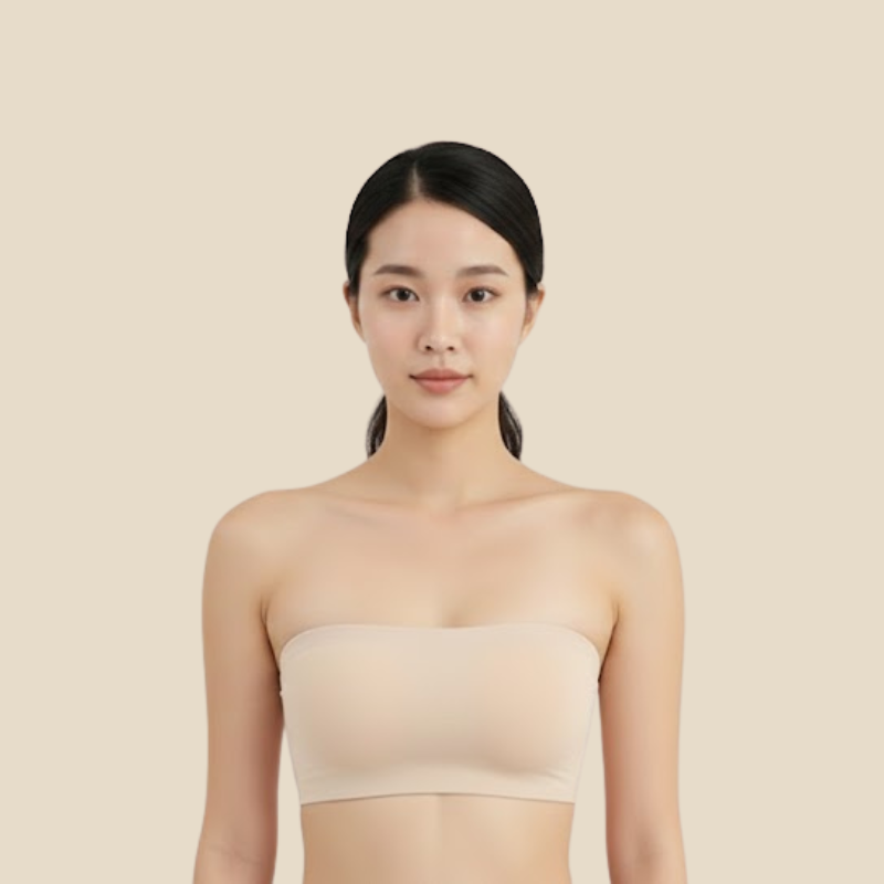 Ice Tube Top  (2 in 1 Strapless + Invisible Straps Separate)
