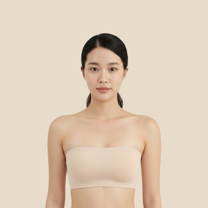 Ice Tube Top  (2 in 1 Strapless + Invisible Straps Separate)