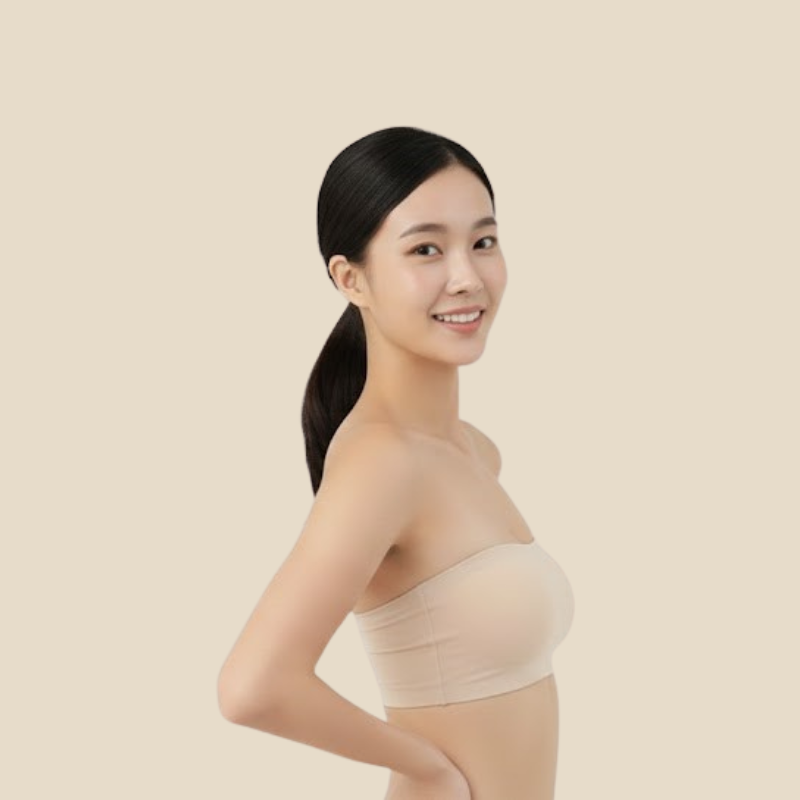 Ice Tube Top  (2 in 1 Strapless + Invisible Straps Separate)