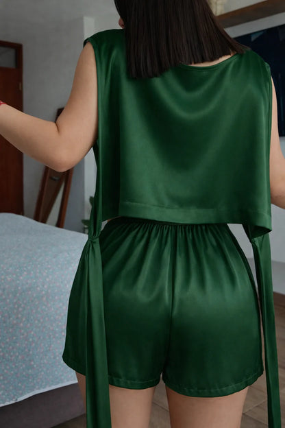PREMIUM ROMANIAN LINEN ONE-PIECE OUTFIT JUMPSUIT - FOREST GREEN