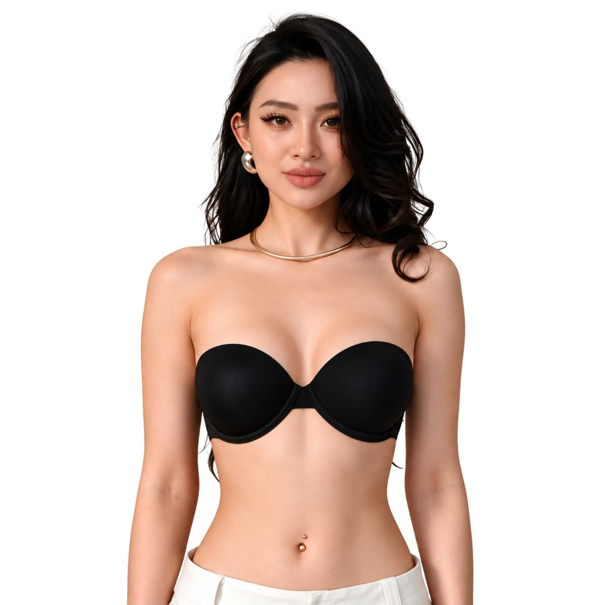 Crimson Aura (2 in 1 Strapless + Invisible Straps Separate)