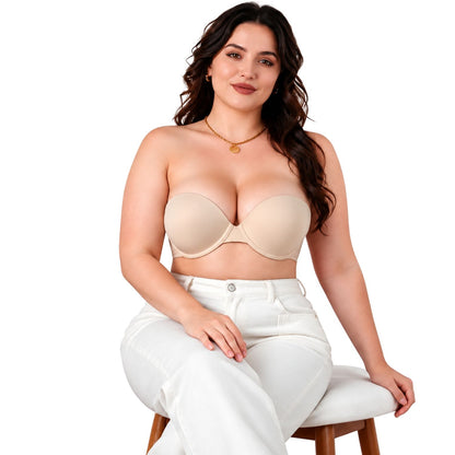 Crimson Aura (2 in 1 Strapless + Invisible Straps Separate)