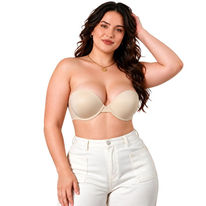 Crimson Aura (2 in 1 Strapless + Invisible Straps Separate)
