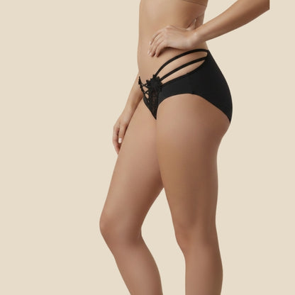 Floral Strappy Thong