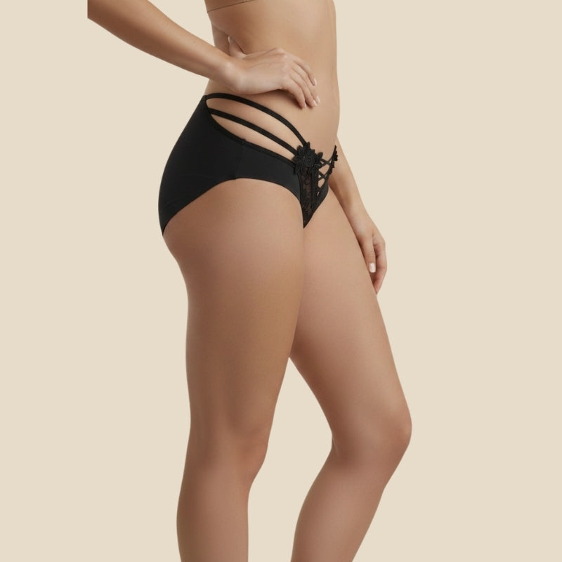 Floral Strappy Thong