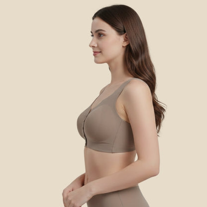 Front-Button Seamless - Olive