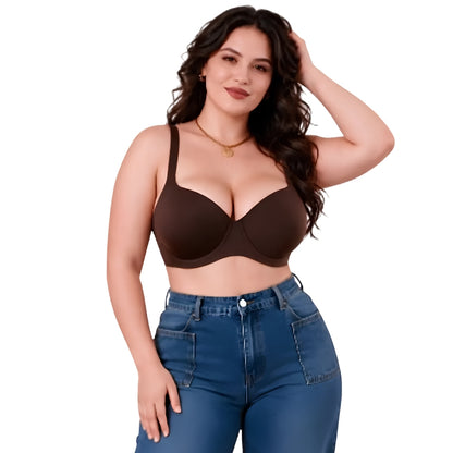 Full-Coverage Contour Bra in Rich Cocoa