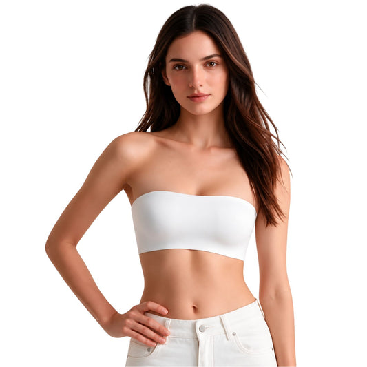 Strapless Bandeau  (2 in 1 Strapless + Invisible Straps Separate)