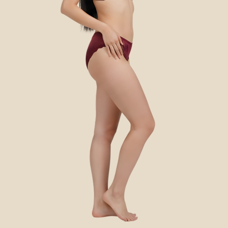 Pearl Satin-Maroon