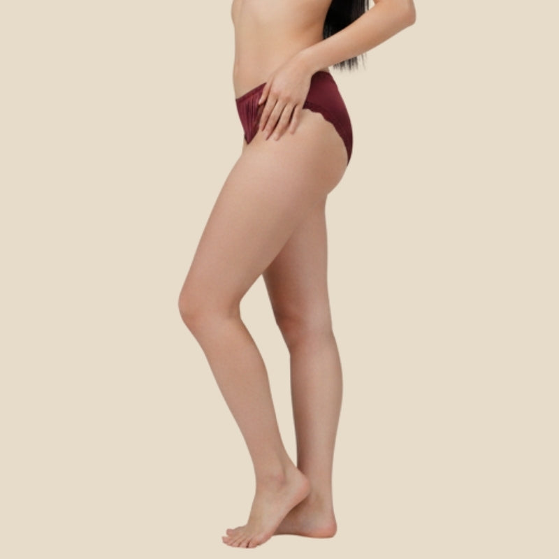 Pearl Satin-Maroon