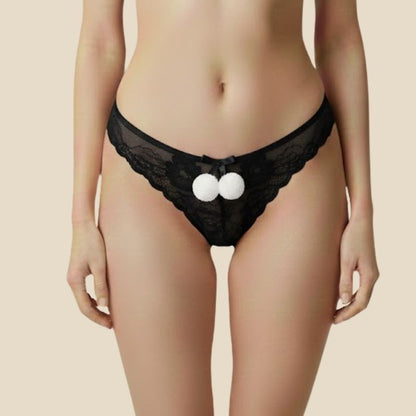 Pom-Pom Lace - Black