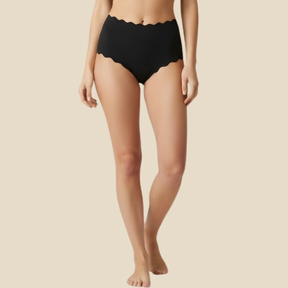 Scalloped Comfort- Black