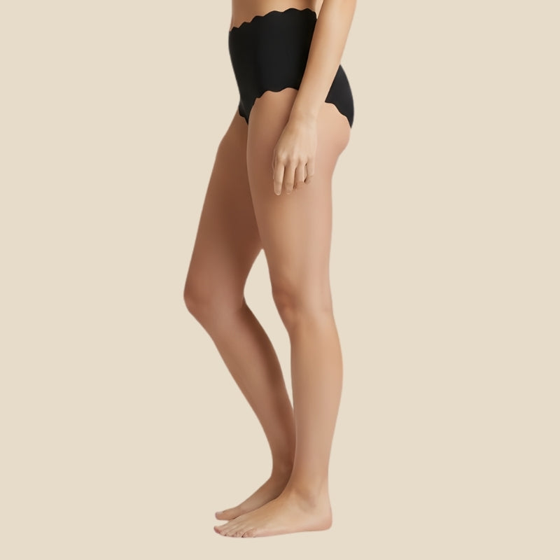Scalloped Comfort- Black