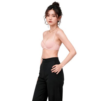 Seamless Balconette Bra in Neutral Skin