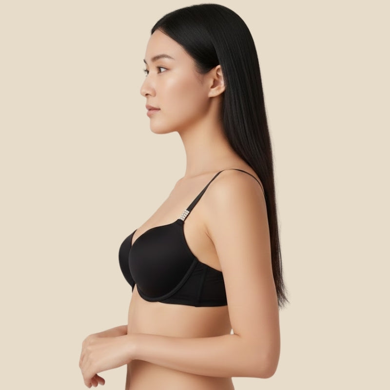 Comfort Shirt Bra- Black