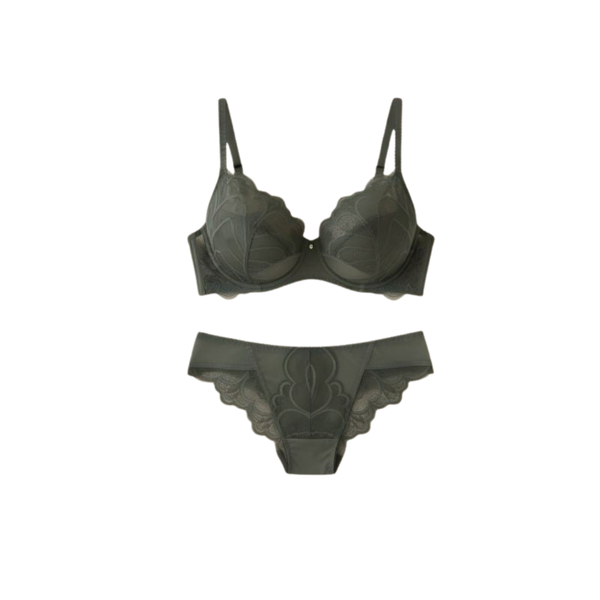 Sage Allure Lace Set - Polyamide